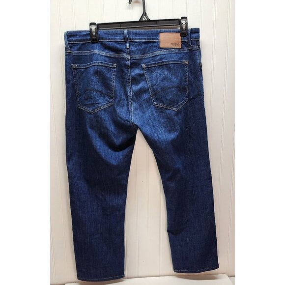 Mavi Mens Zach Jeans Mid-Rise Dark Wash Straight-Leg Denim Pants 36/32 - Picture 7 of 12